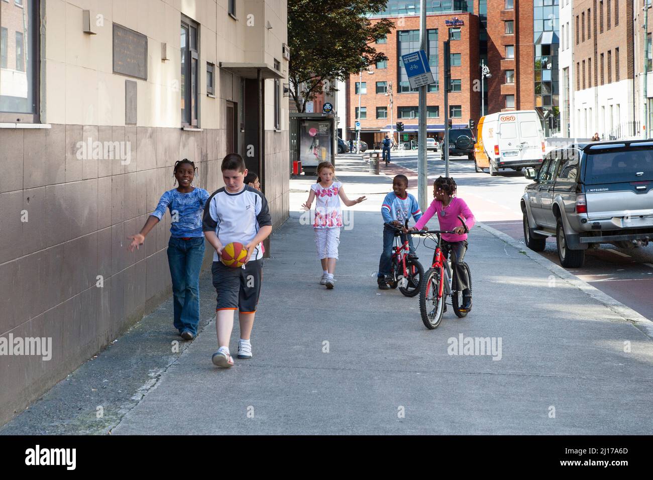 multi racial kids Stock Photo