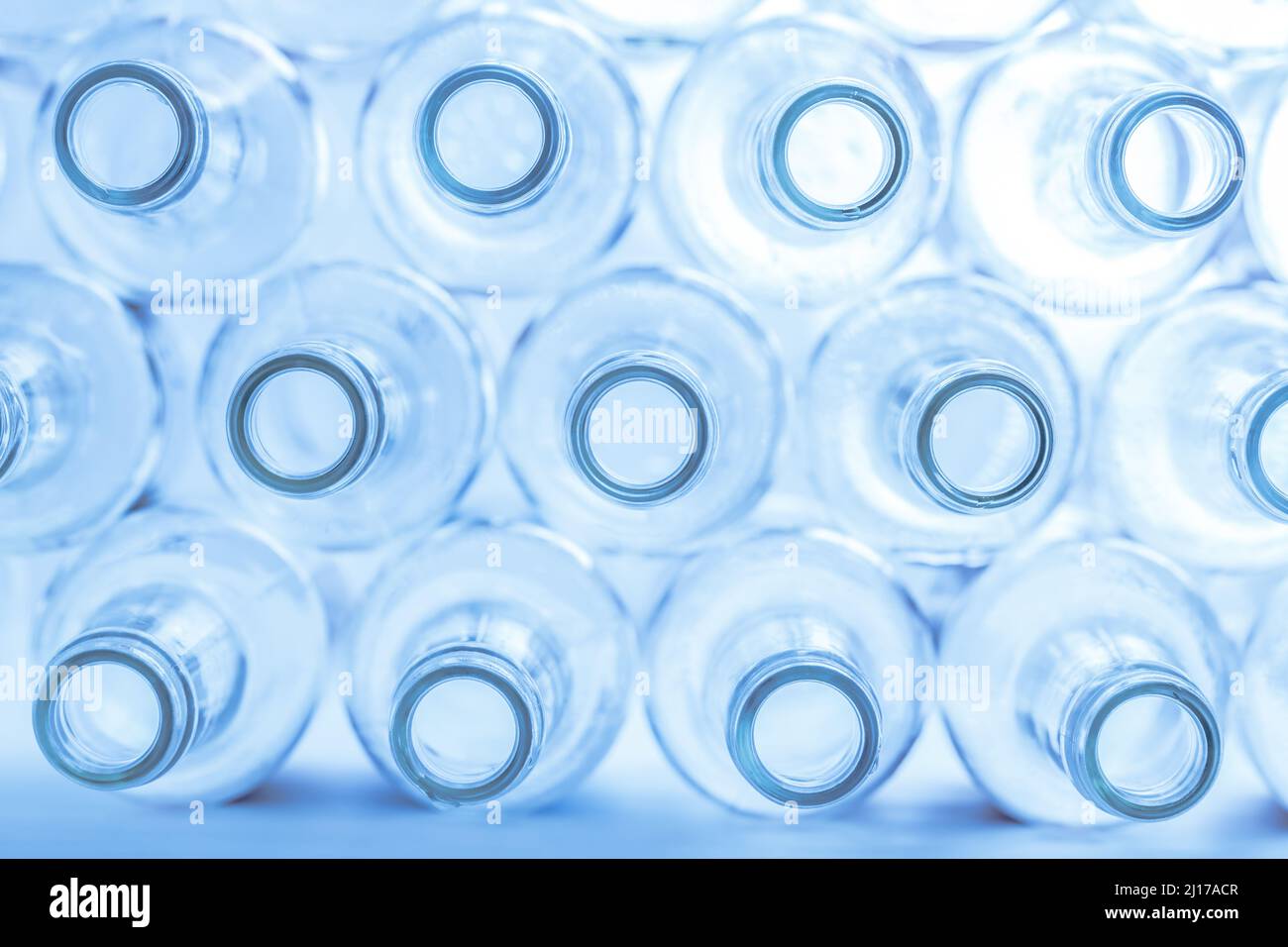 Empty glass bottles ready for recycling Stock Photo Alamy
