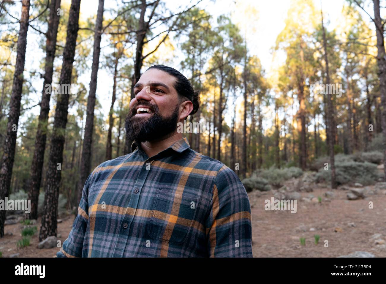 Happy man beard hi-res stock photography and images - Alamy