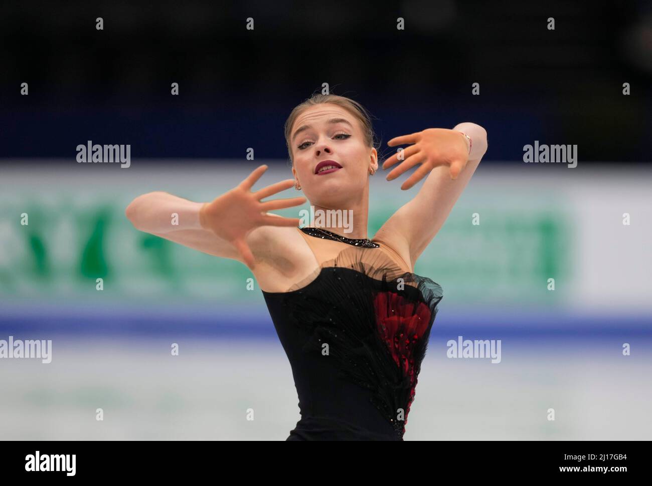 March 23, 2022 Anastasiia Gubanova from during Women's Short