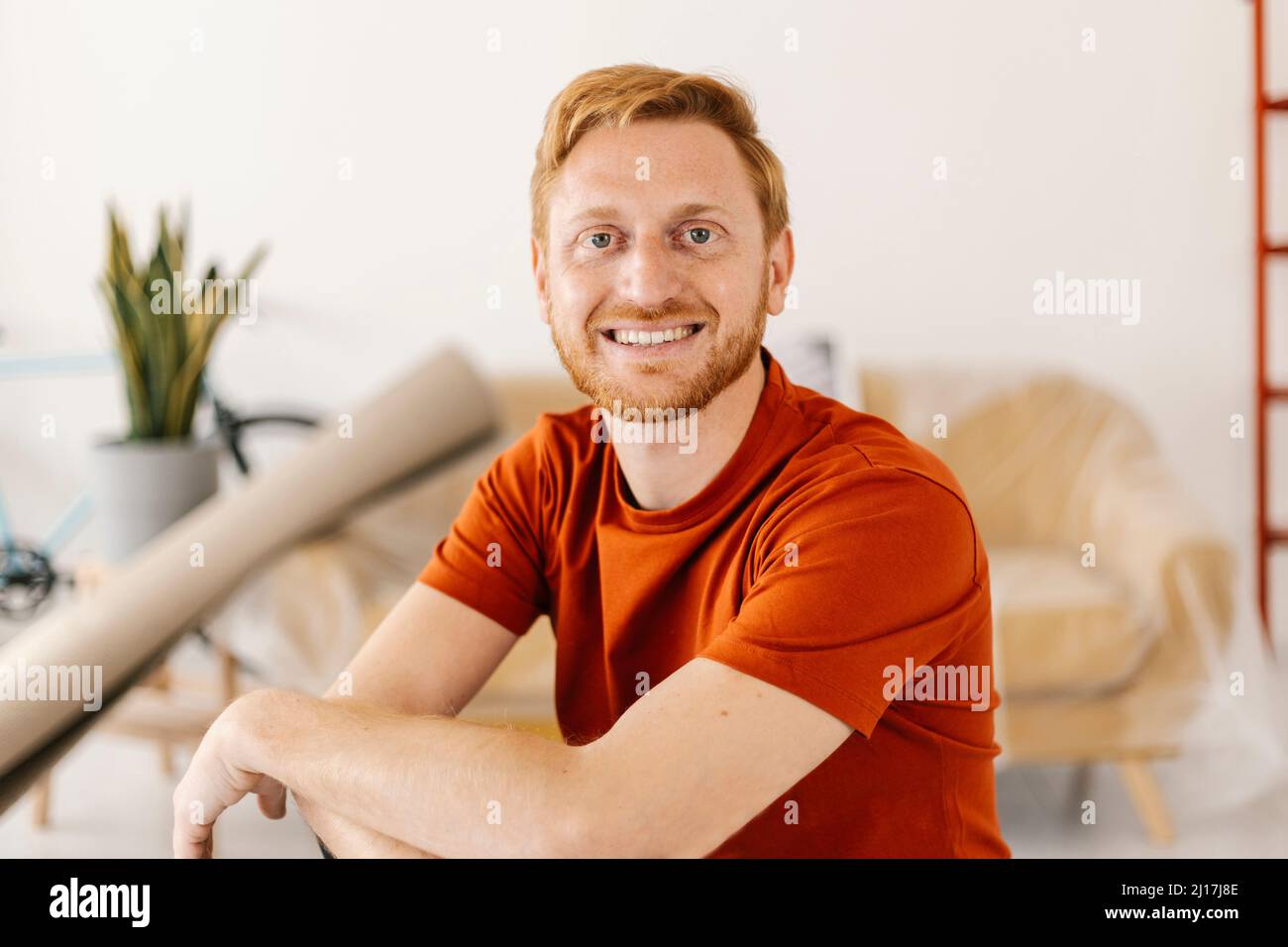Young man beard smile hi-res stock photography and images - Alamy