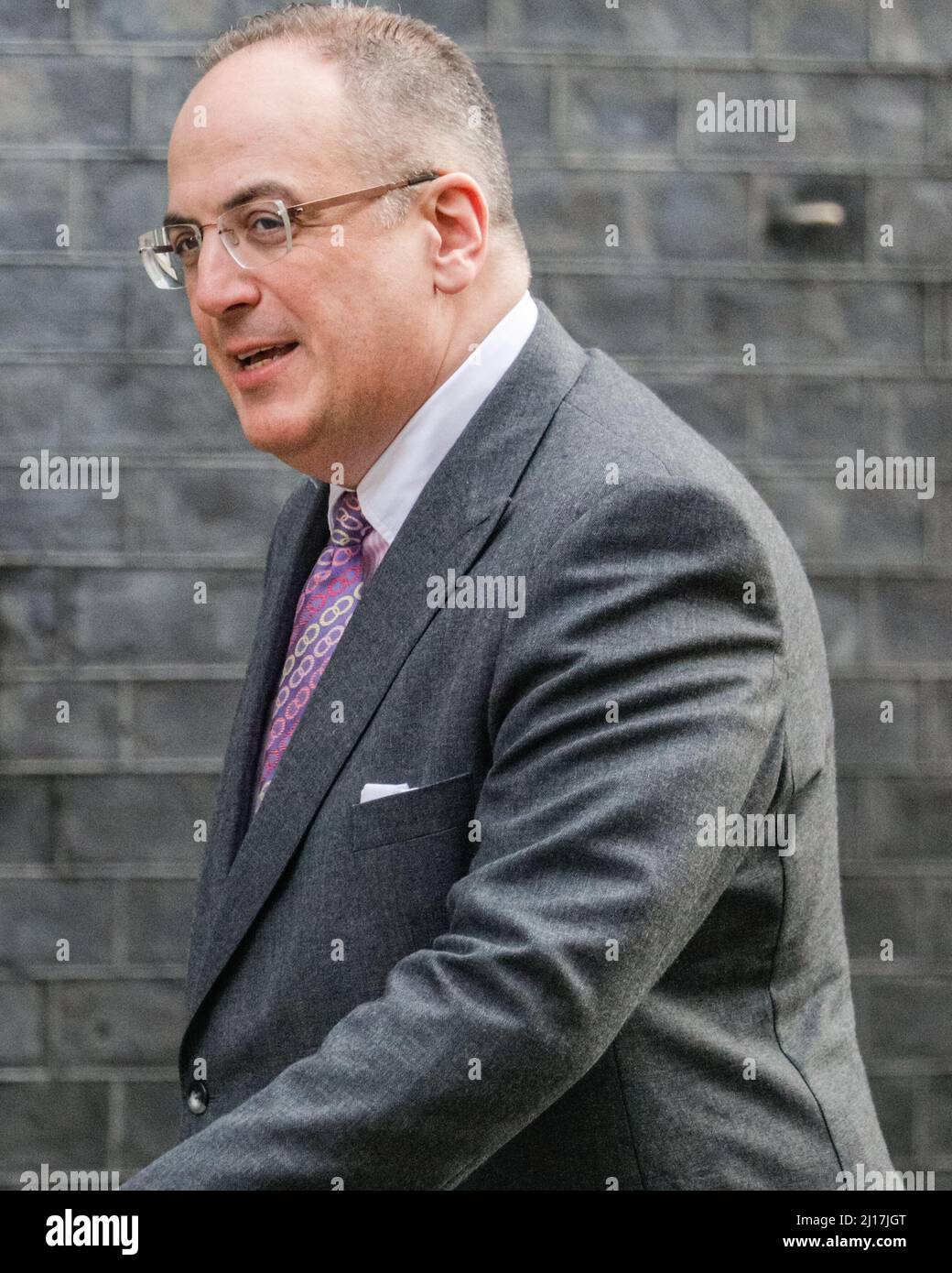 London, UK. 23rd Mar, 2022. Michael Ellis, QC, MP, Minister for the Cabinet Office, Paymaster general.Ministers attend a Cabinet Meeting in Downing Street ahead of the spring statement. Credit: Imageplotter/Alamy Live News Stock Photo