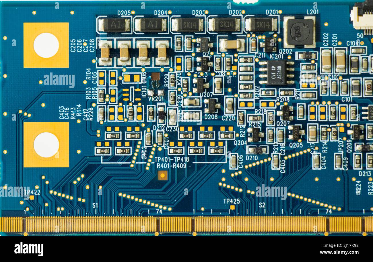 Space parts, microprocessor and microchips, background and texture of ...