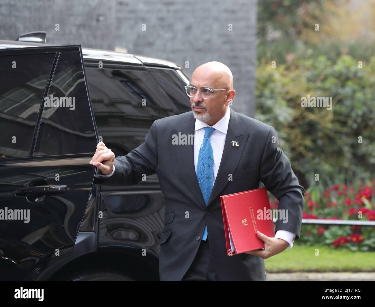 London, UK. 23rd Mar, 2022. Education Secretary Nadhim Zahawi arrives at Downing Street No 10 for the weekly Cabinet Meeting ahead of the budget. Credit: Uwe Deffner/Alamy Live News Stock Photo