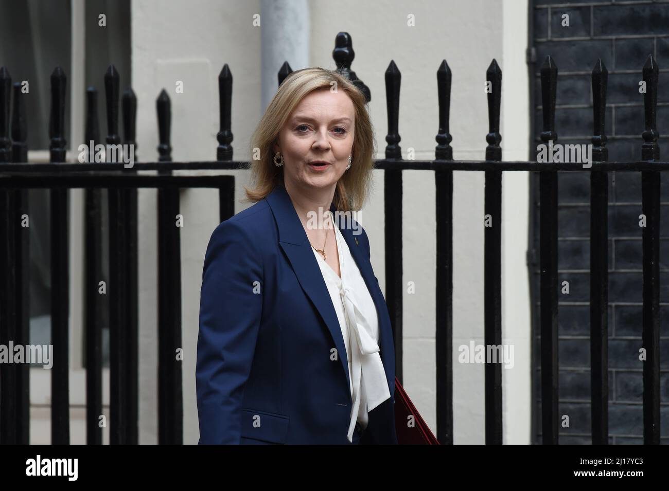 London, UK. 23rd Mar, 2022. Liz Truss Secretary of State for Foreign Commonwealth and Development affairs Credit: MARTIN DALTON/Alamy Live News Stock Photo
