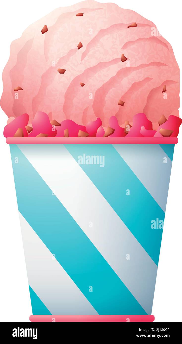 Frozen yogurt ball. Sorbet sweet frozen scoop Stock Vector Image & Art