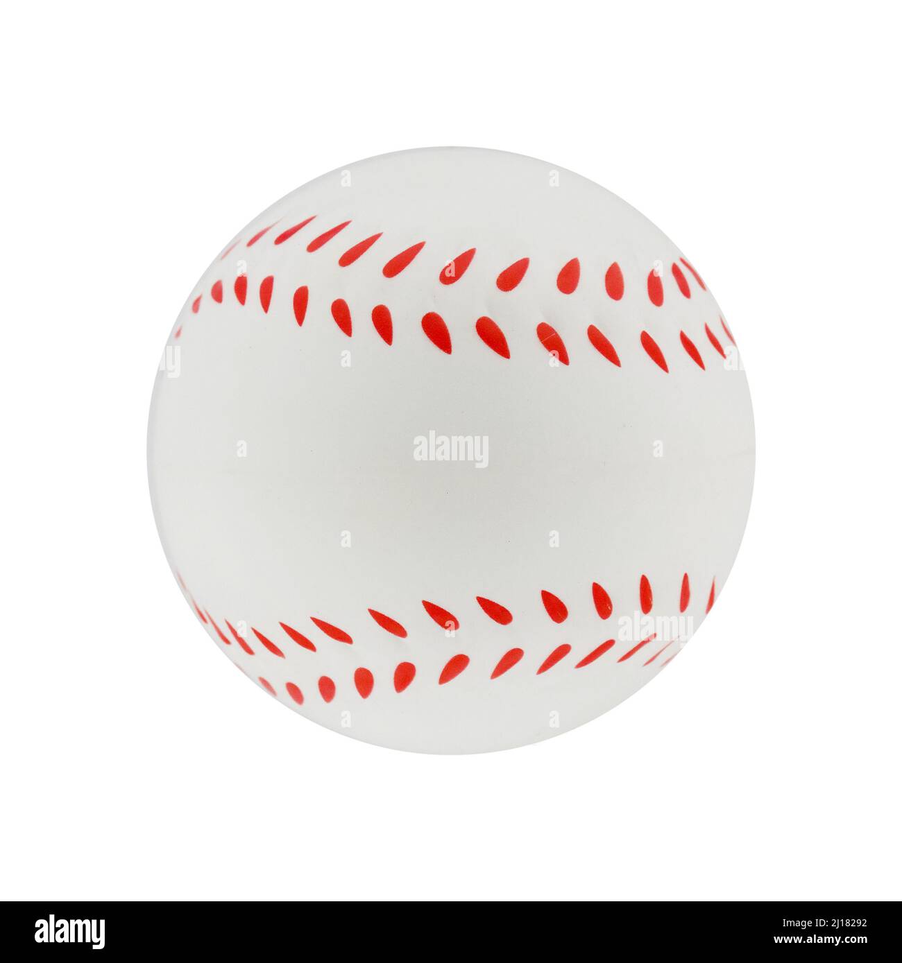 A baseball soft toy. Isolated on white Stock Photo - Alamy