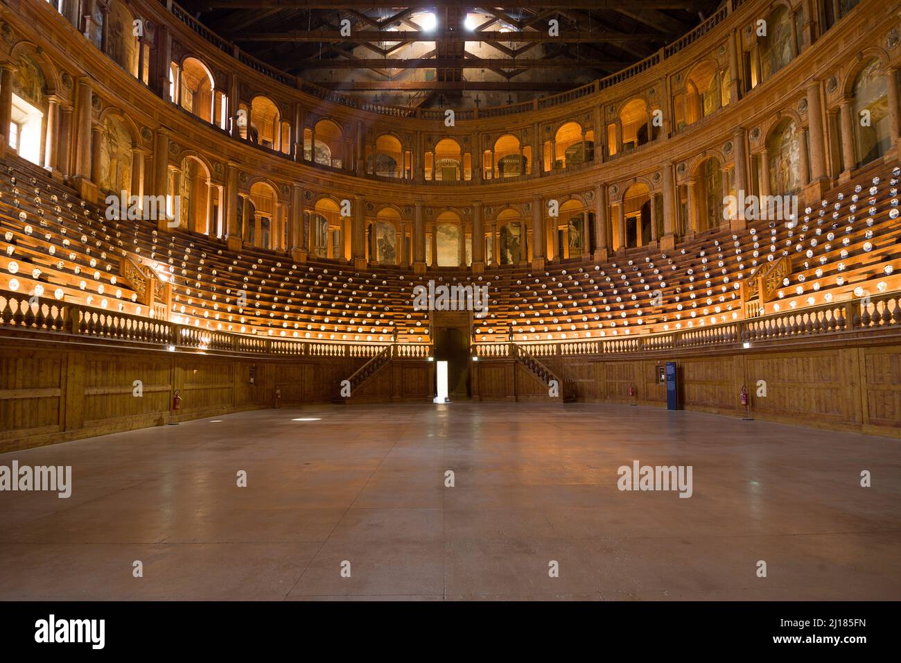 Teatro Farnese in the Palazzo della Pilotta, Parma, Italy. Stock Photo