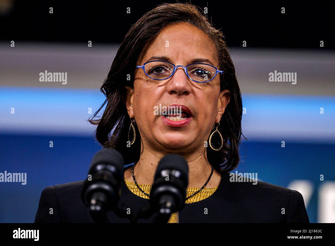 Susan Rice, director of the White House Domestic Policy Council, speaks ...