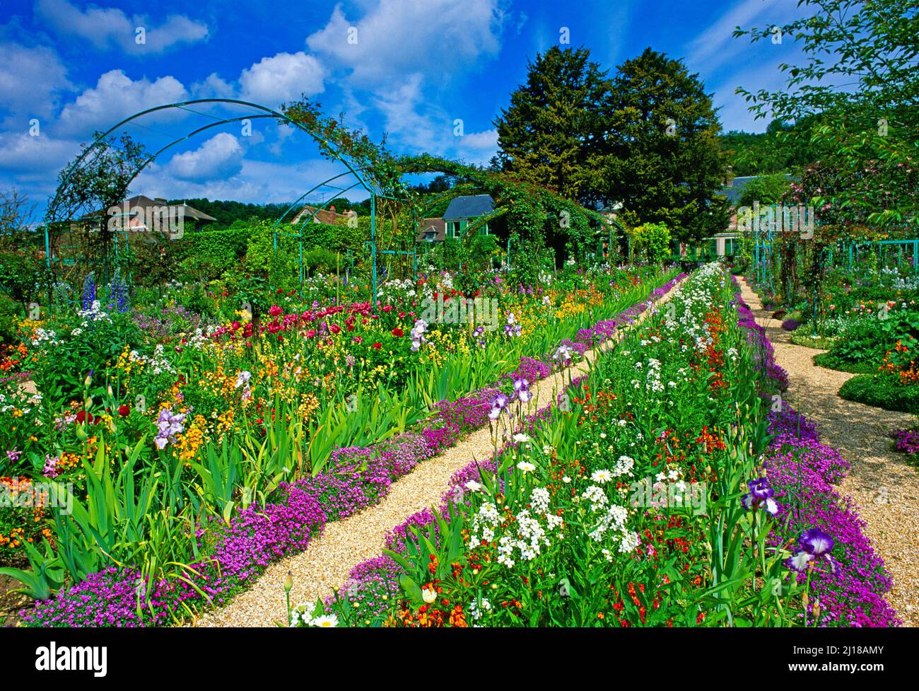 France, Giverny, Monet's Garden, spring, summer, Stock Photo