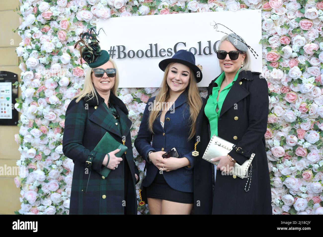 Day Three at Cheltenham Racecourse Gold Cup Festival   St Patrick's Day    Pictures by Mikal Ludlow Photography  Tel; 07855177205  17-3-22 Stock Photo