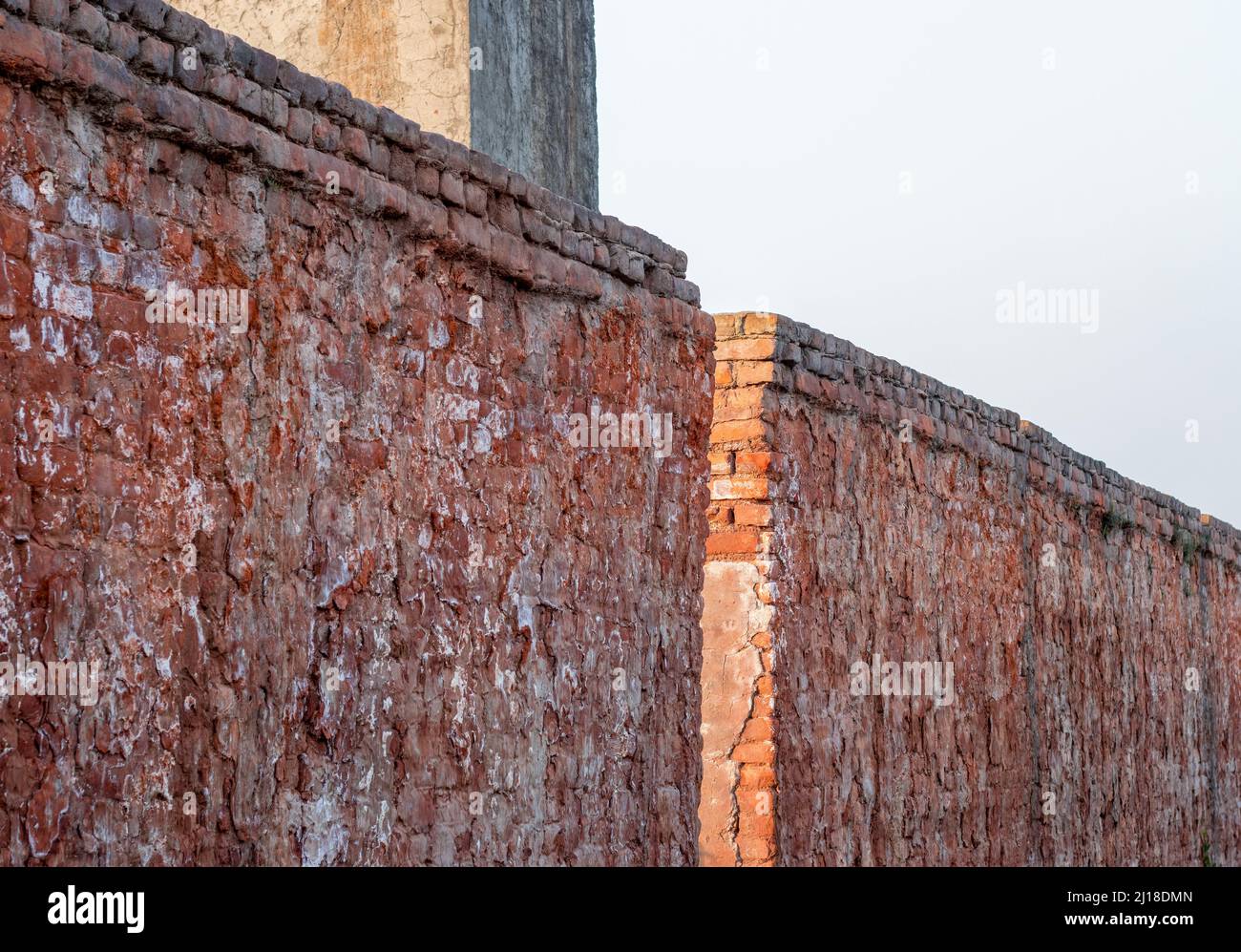 Old brick wall with copy space in the rural area Stock Photo - Alamy