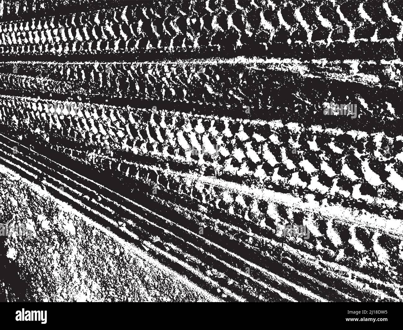 Grunge Black And White Urban Vector Texture Template. Stock Vector