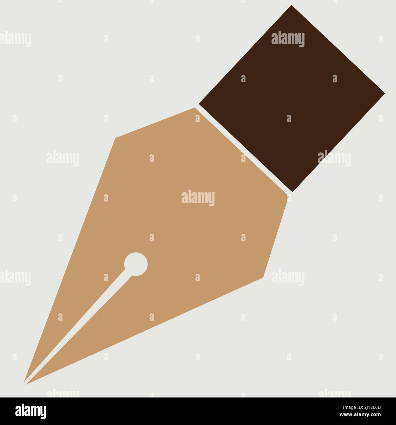 vector illustration of a pen with white background Stock Vector Image ...