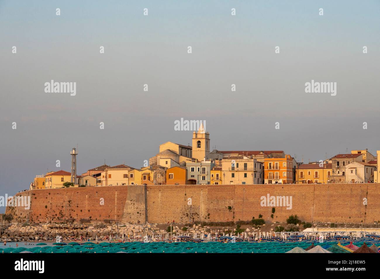 Panoramic view of the historic village of Termoli (CB - Italy) Stock Photo