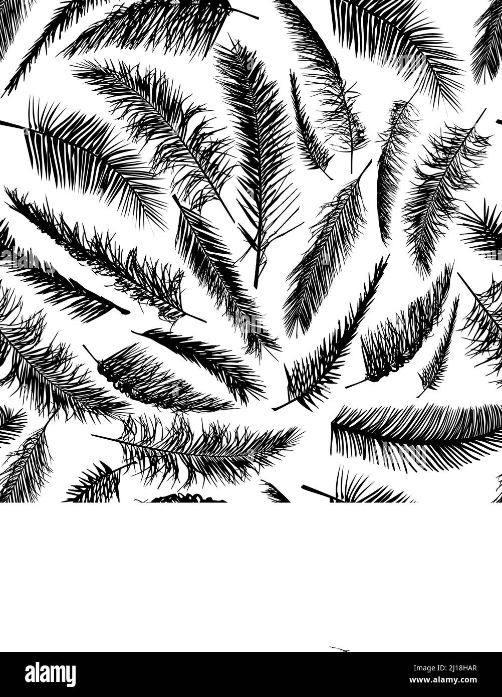 Modern seamless pattern with gold and black tropical leaves for textile ...