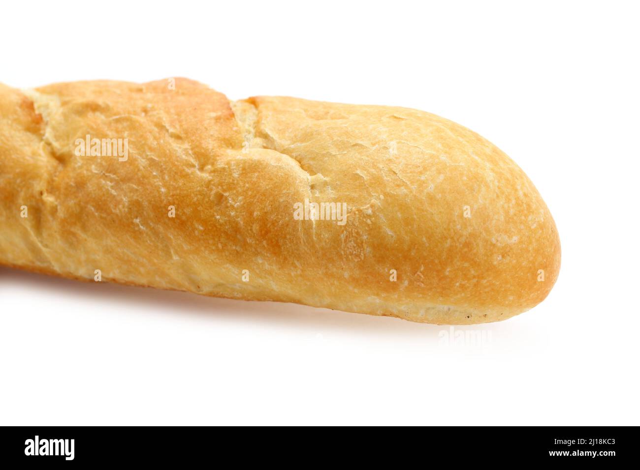 French baguette on white background Stock Photo - Alamy