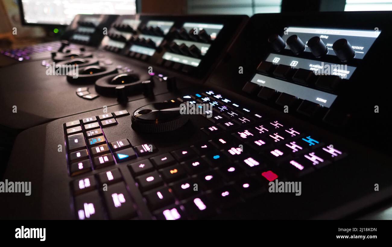 Video editing controller machine for color edit in post video