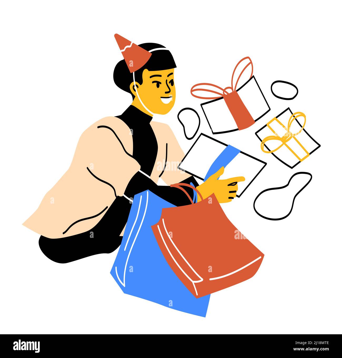 People on shoping Stock Vector