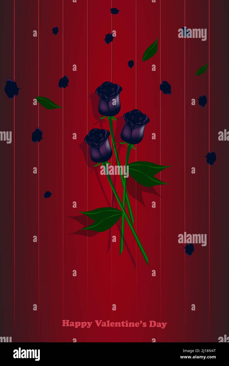 Valentine`s day flat lay Stock Vector Images - Alamy