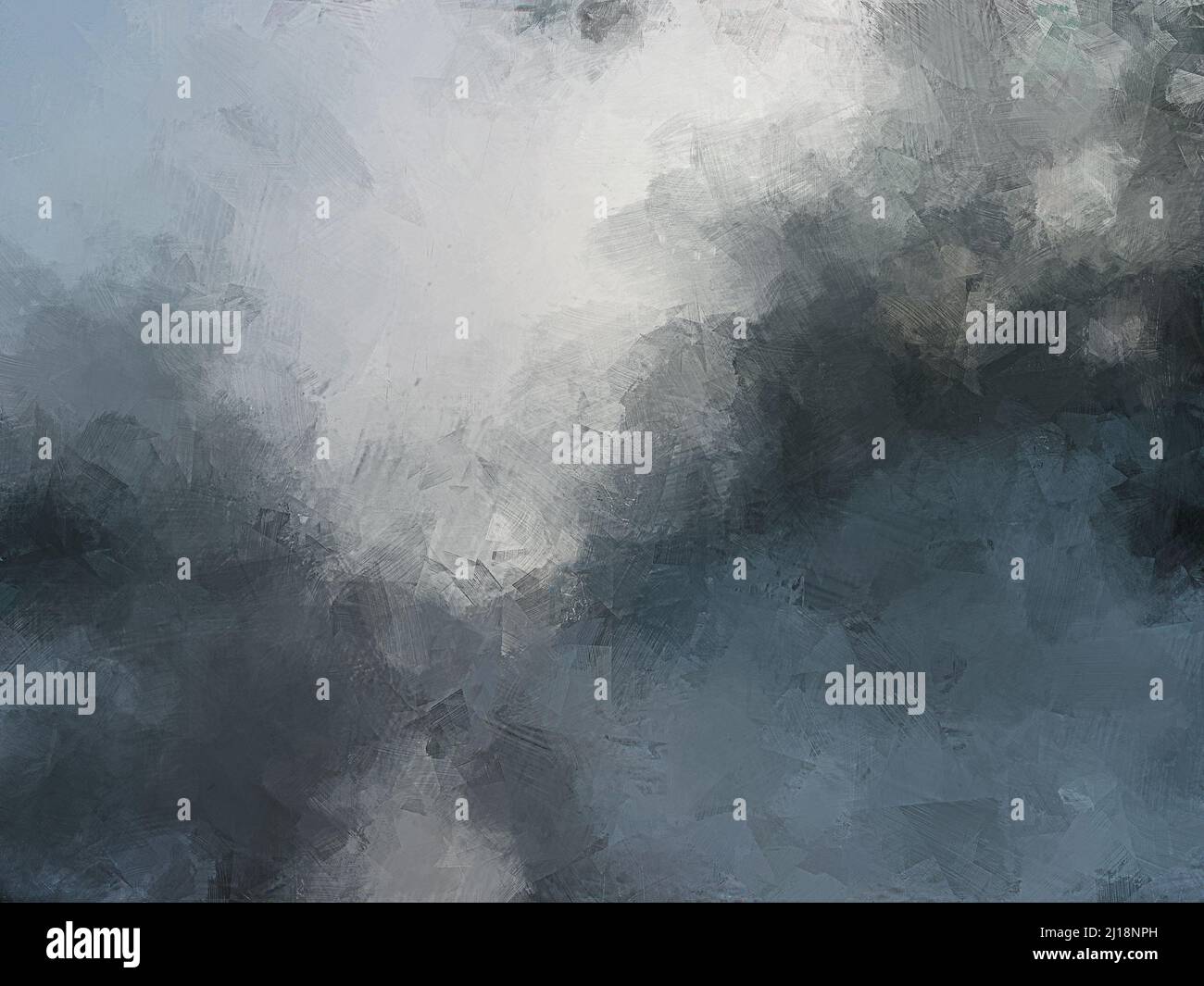 Abstract gray and light gray oil painting background with brush strokes