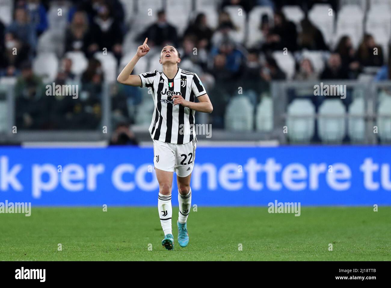 Torino, Italy. 23rd Mar, 2022. Agnese Bonfantini of Juventus Fc