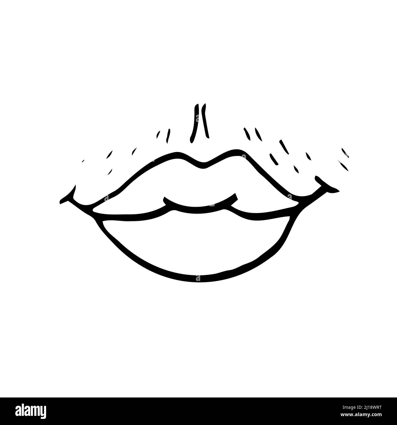 Lip moustache Cut Out Stock Images &amp; Pictures - Alamy