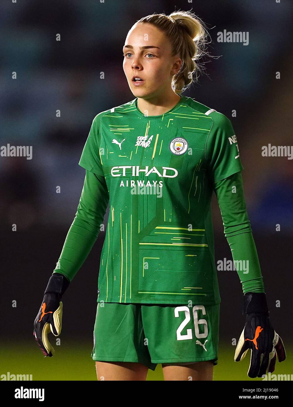 Manchester City Blank Shiny Green Goalkeeper Long Sleeves Soccer Club Jersey