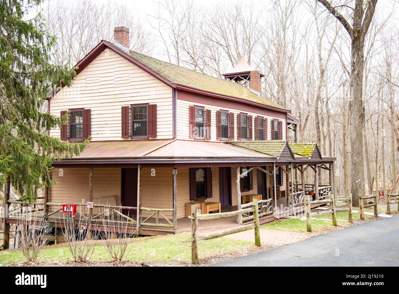 The Feltville Historic District, located in the Watchung Reservation in