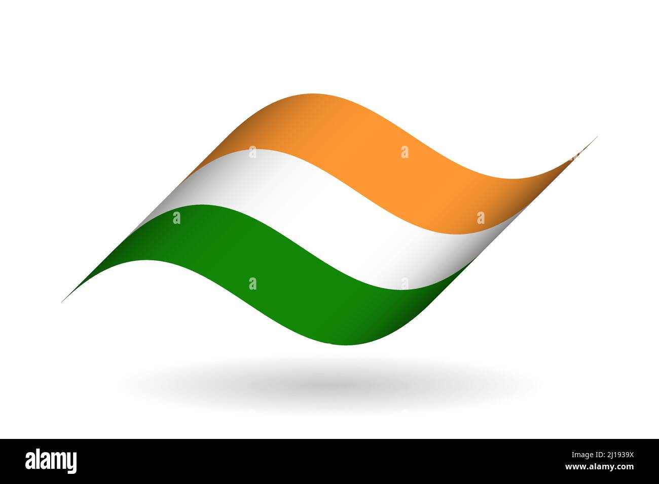 Three colors saffron white green Stock Vector Images Alamy