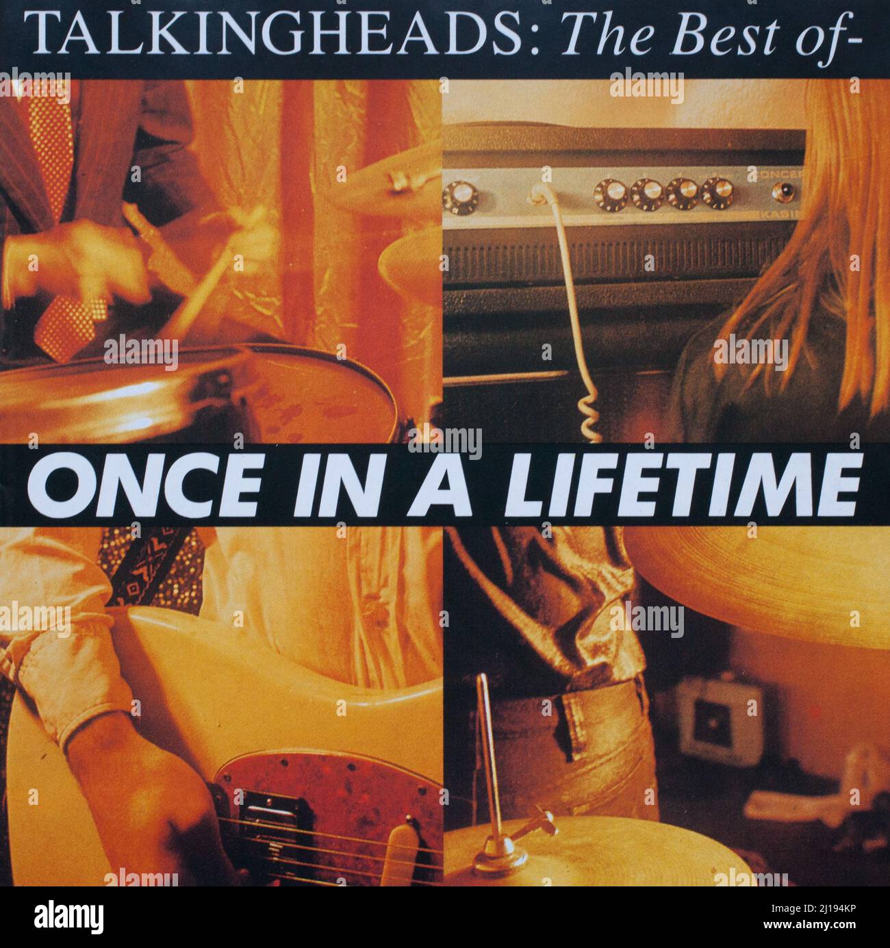 The Cd album cover to Once in a lifetime by The Talking Heads Stock Photo