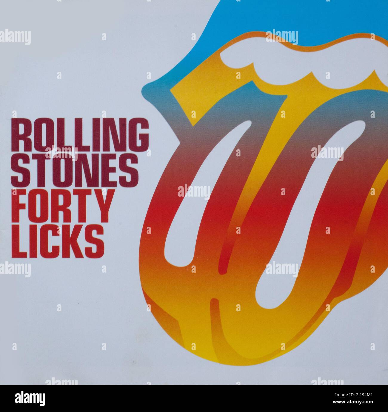 The Cd album cover to Forty Licks by The Rolling Stones Stock Photo - Alamy