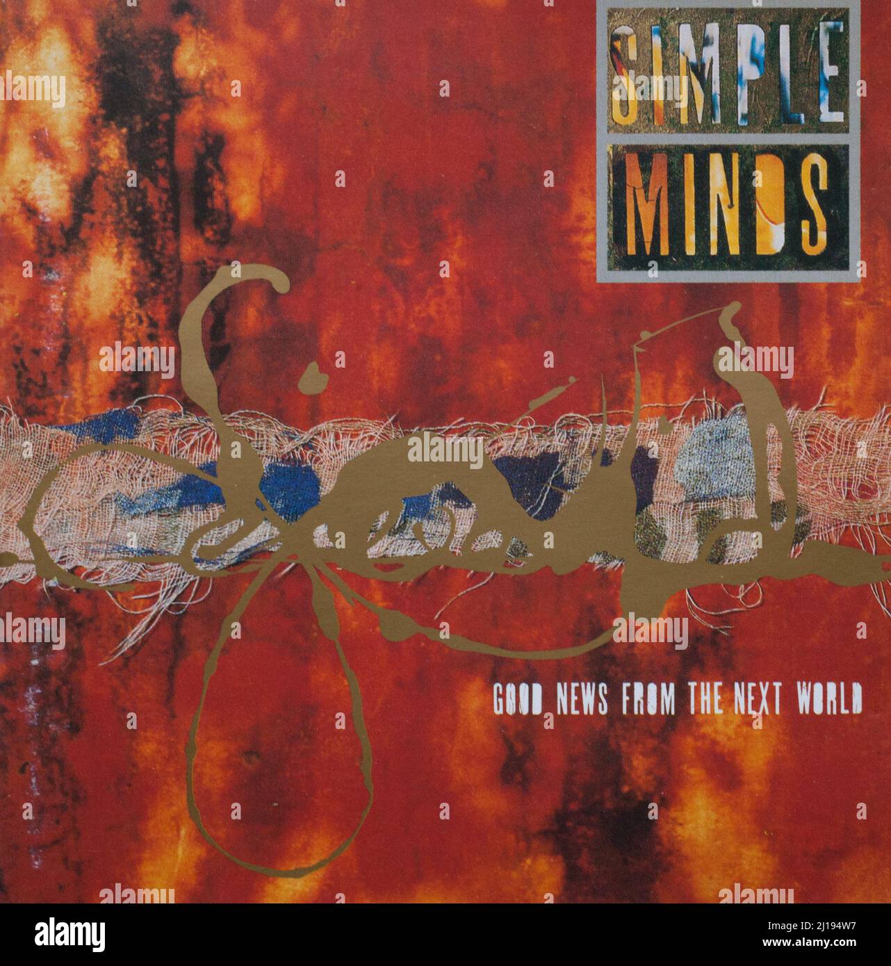 The Cd album cover to Good news from the next world by Simple Minds Stock Photo