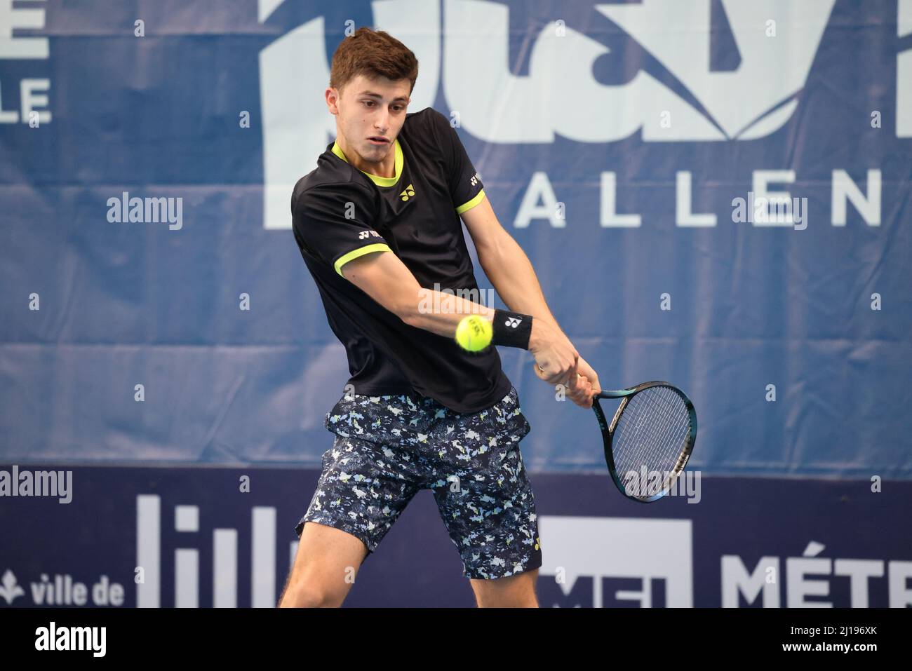 Luca Nardi during the Play In Challenger 2022, ATP Challenger Tour tennis  tournament on March 23, 2022 at Tennis Club Lillois Lille Metropole in Lille,  France - Photo: Laurent Sanson/DPPI/LiveMedia Stock Photo - Alamy
