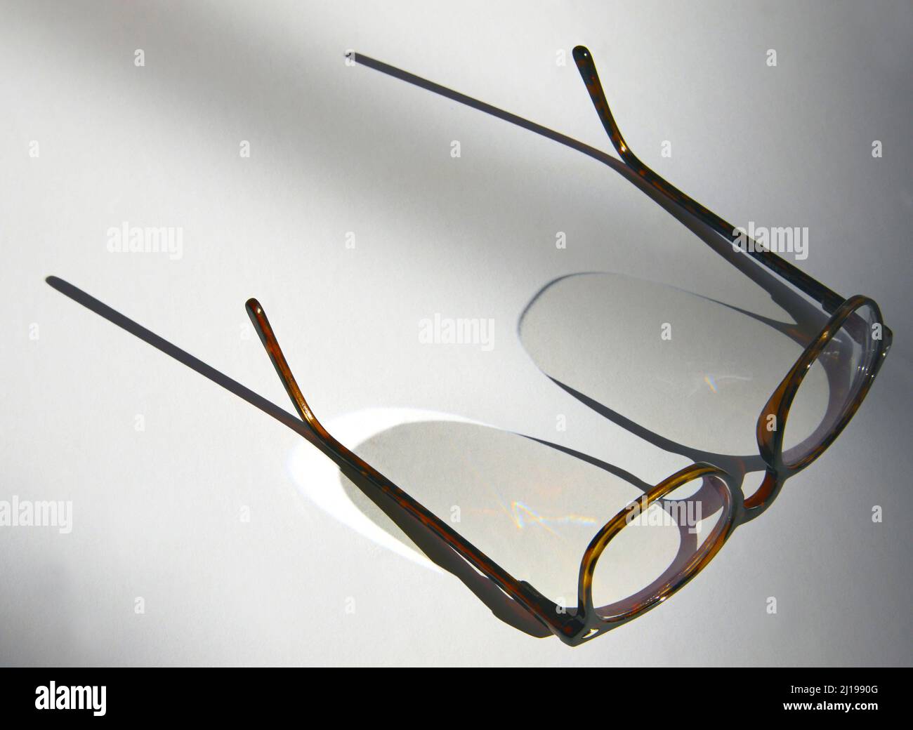 Glasses or eye glasses to correct optical problems. Stock Photo