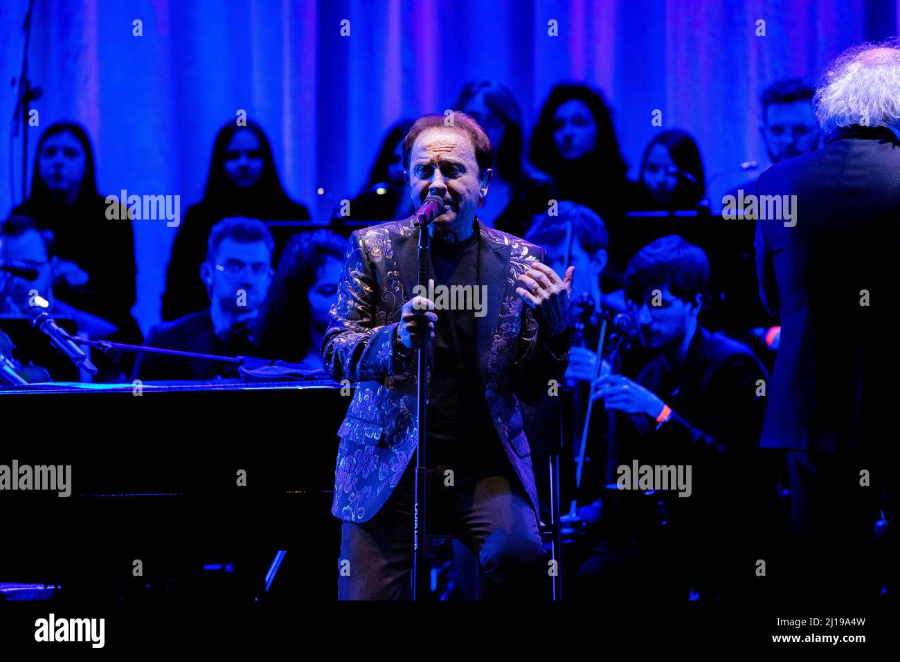 Bergamo Italia 22 March 2022 Roby Facchinetti live at Teatro Gaetano Donizetti © Andrea Ripamonti / Alamy Stock Photo