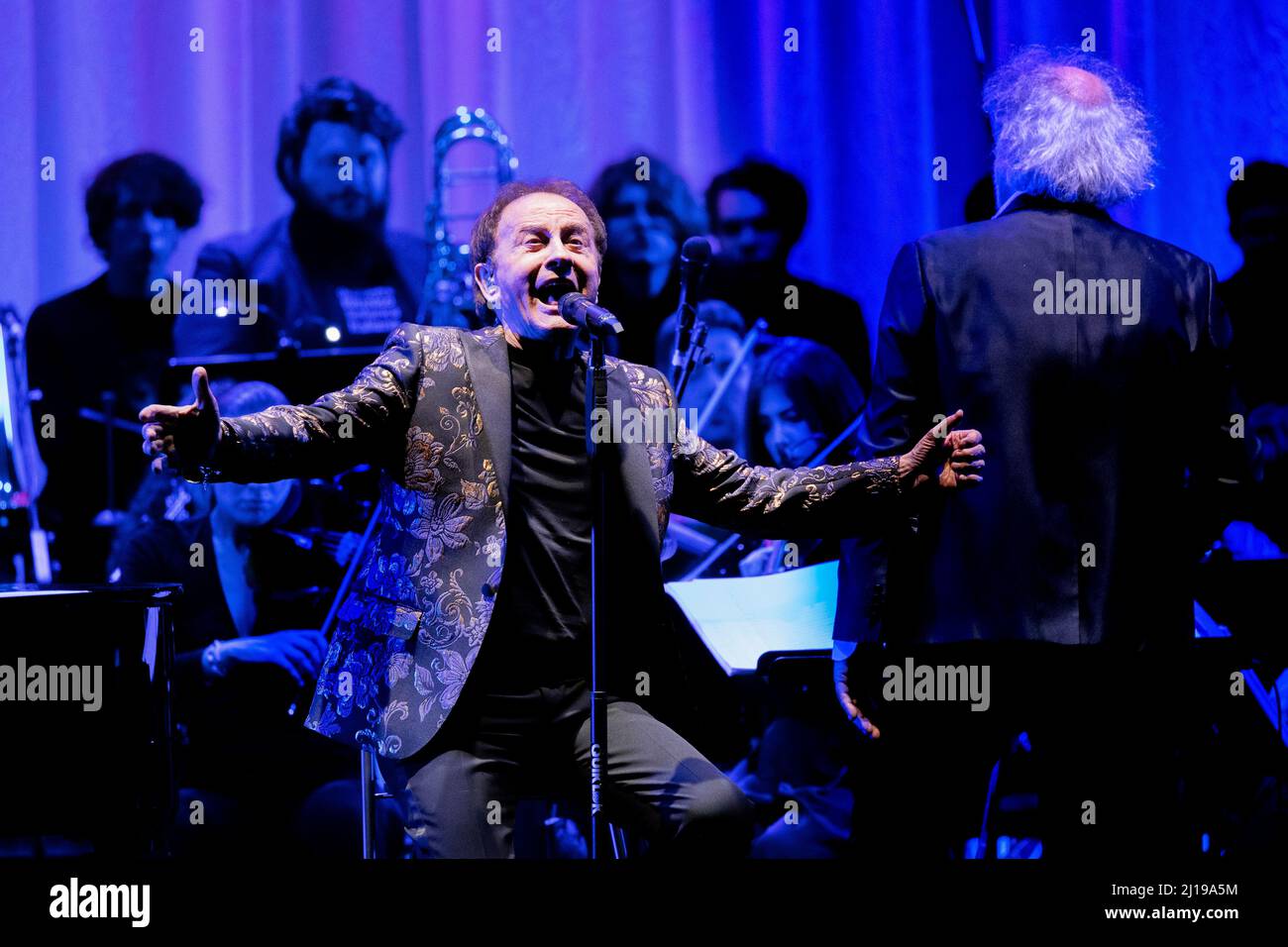 Bergamo Italia 22 March 2022 Roby Facchinetti live at Teatro Gaetano Donizetti © Andrea Ripamonti / Alamy Stock Photo