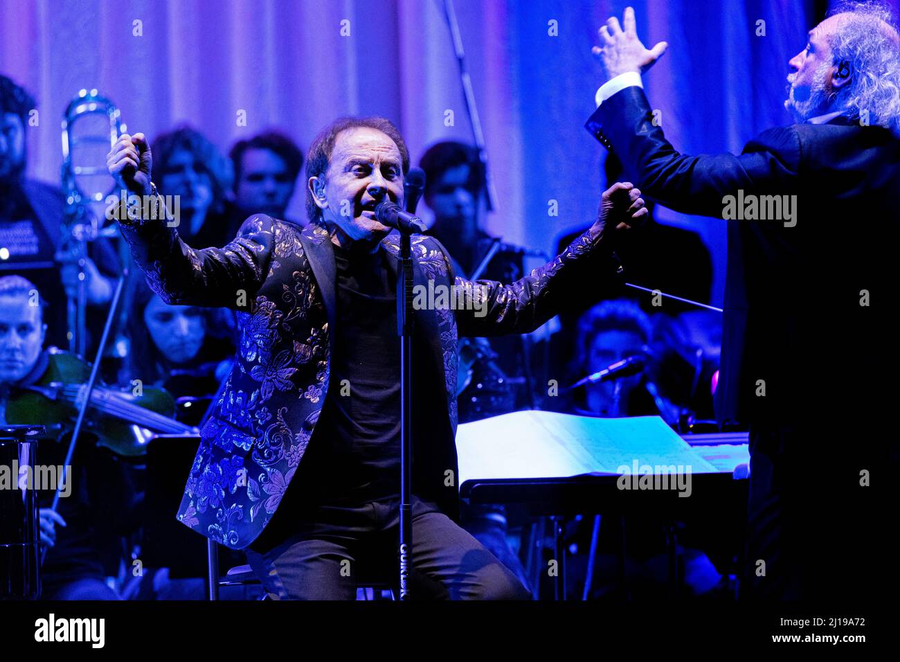 Bergamo Italia 22 March 2022 Roby Facchinetti live at Teatro Gaetano Donizetti © Andrea Ripamonti / Alamy Stock Photo