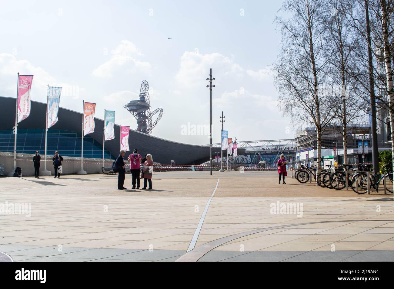 STRATFORD, LONDON, ENGLAND 23 March 2022 London Aquatics Centre evacuated following chlorine
