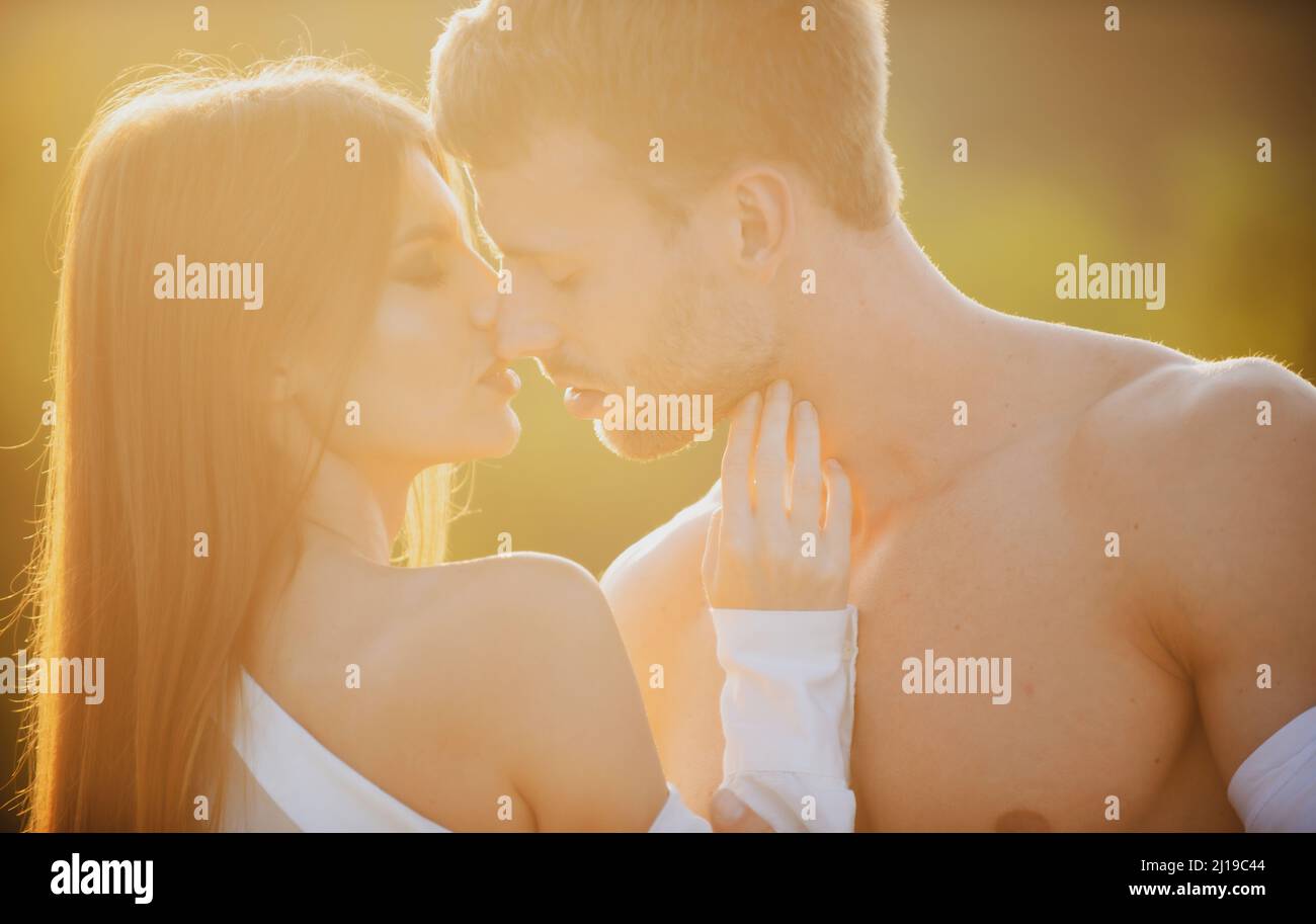 Young couple in love hug each other. Love story Stock Photo - Alamy
