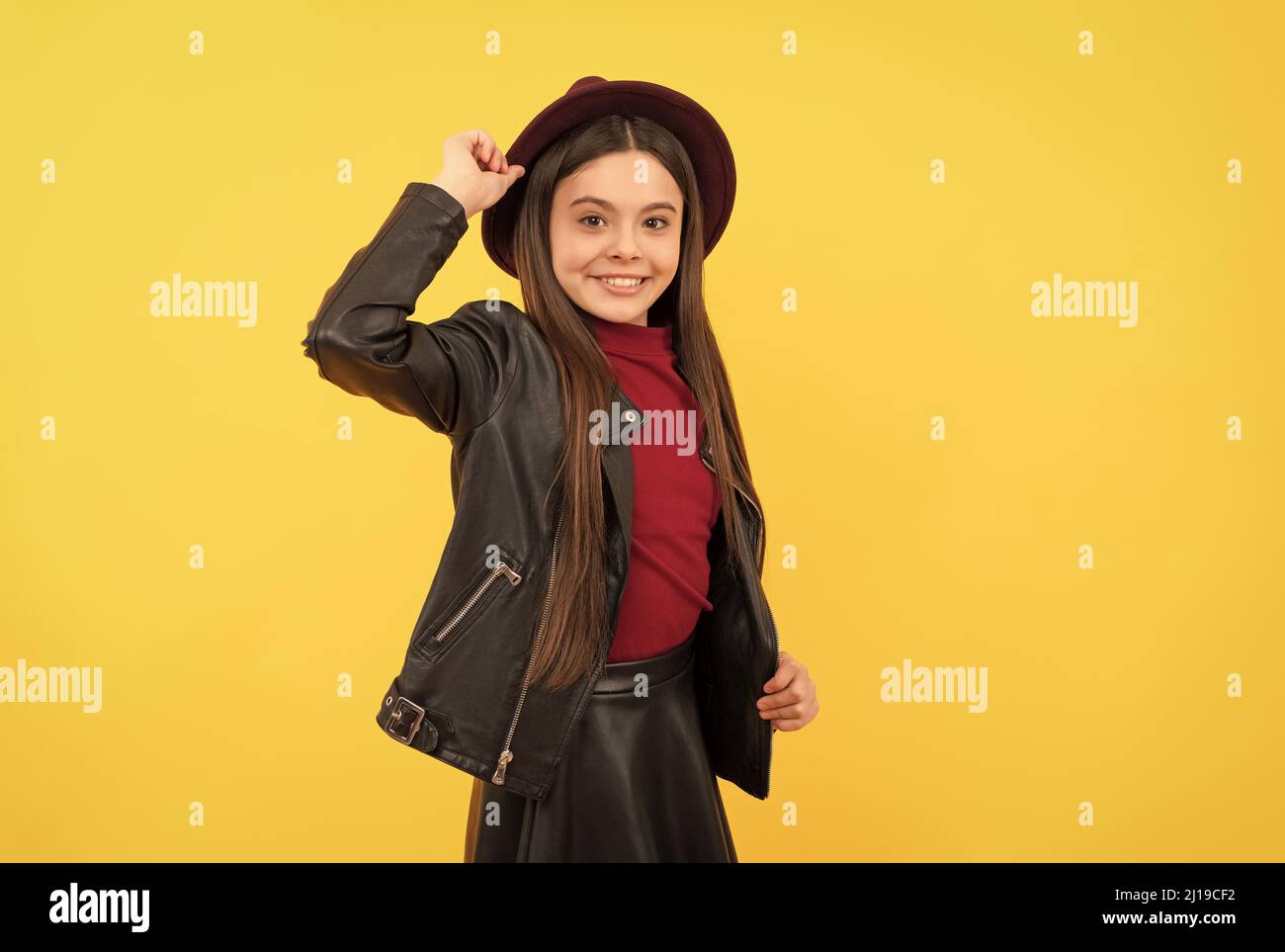 Teen leather jacket hi-res stock photography and images - Alamy