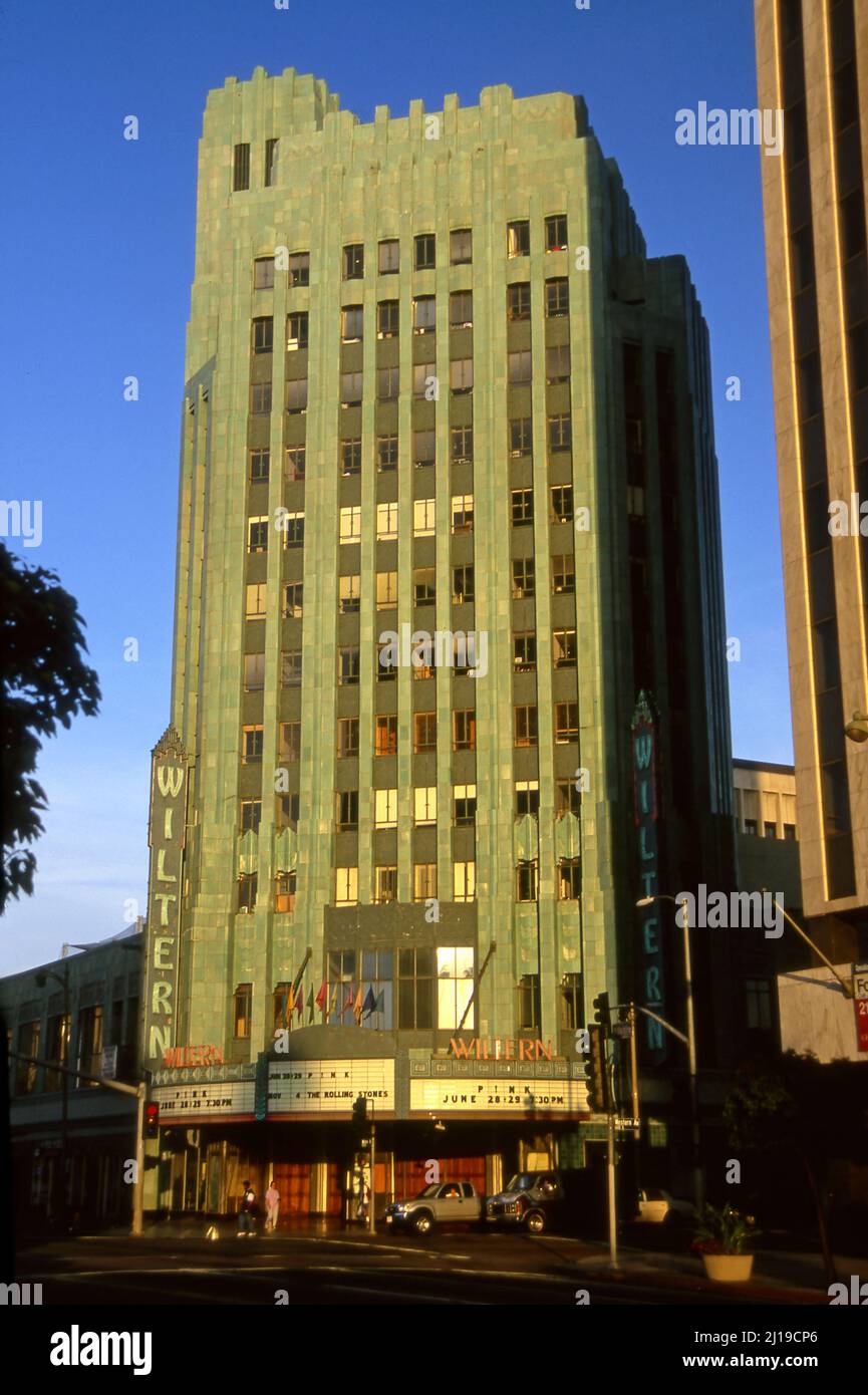 The Art Deco Wiltern Theater in Los Angeles, CA Stock Photo