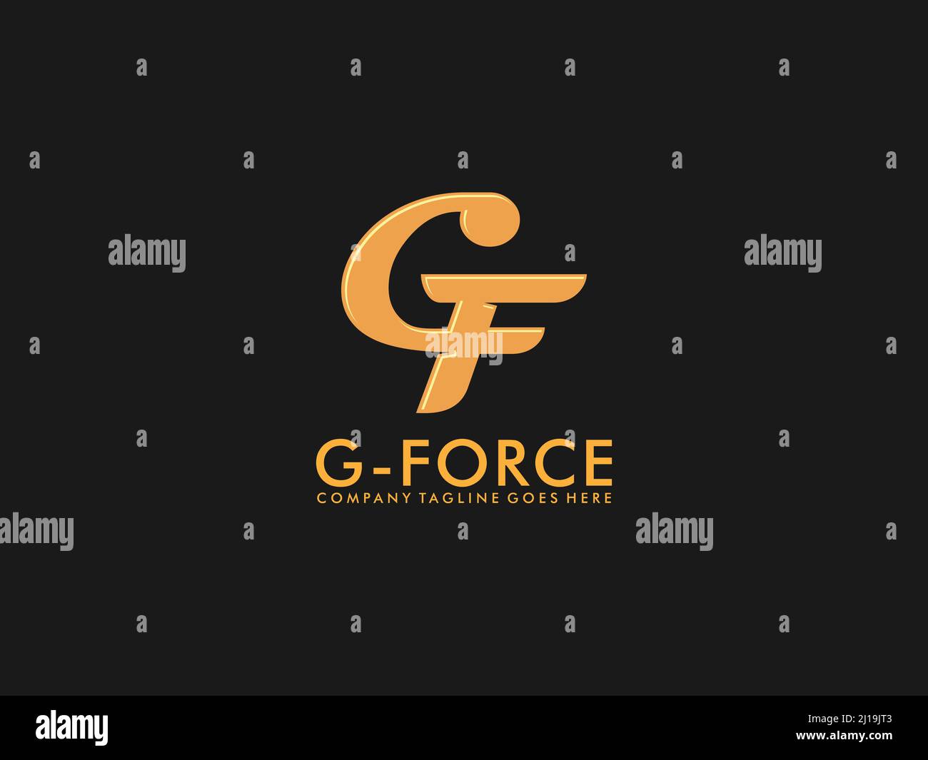 Initial Monogram Letter GF Logo Design Vector Template. GF Letter Logo  Design:: tasmeemME.com