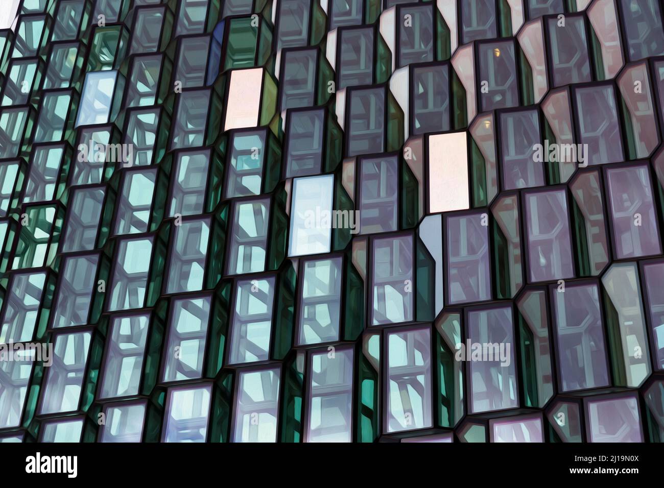 Detail Of The Glass Facade Harpa Concert Hall Architect Henning Detail Of The Glass Facade Harpa Concert Hall Architect Henning