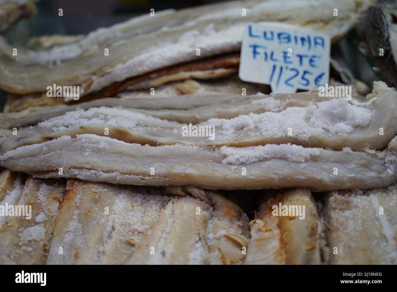 Seafood, mussels and prawns, fish market, indoor market, Mercado de Nuestra Senora de Africa