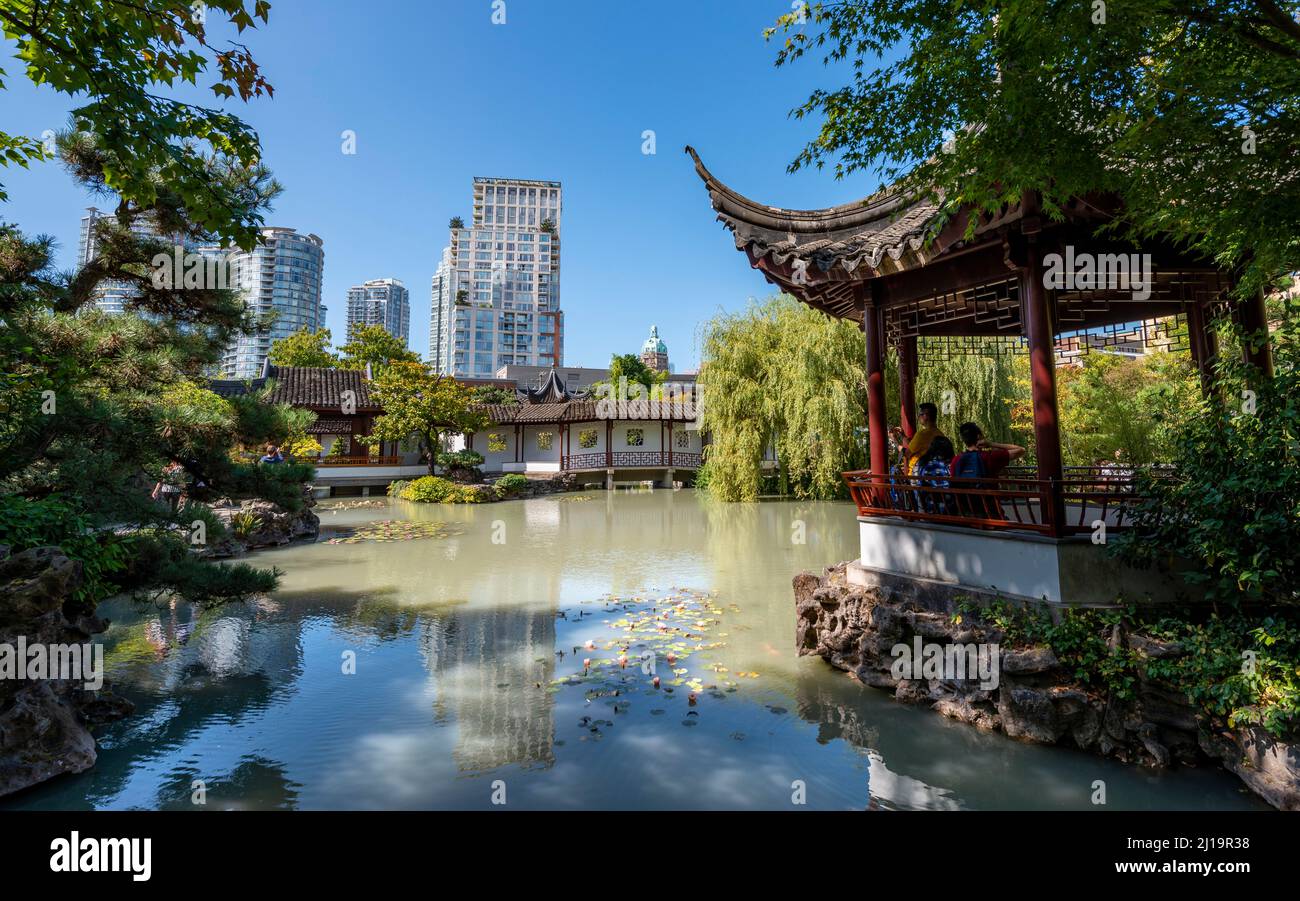 Image showcasing Garden with pond, Traditional Chinese Pagoda in the Dr. Sun Yat-Sen ...