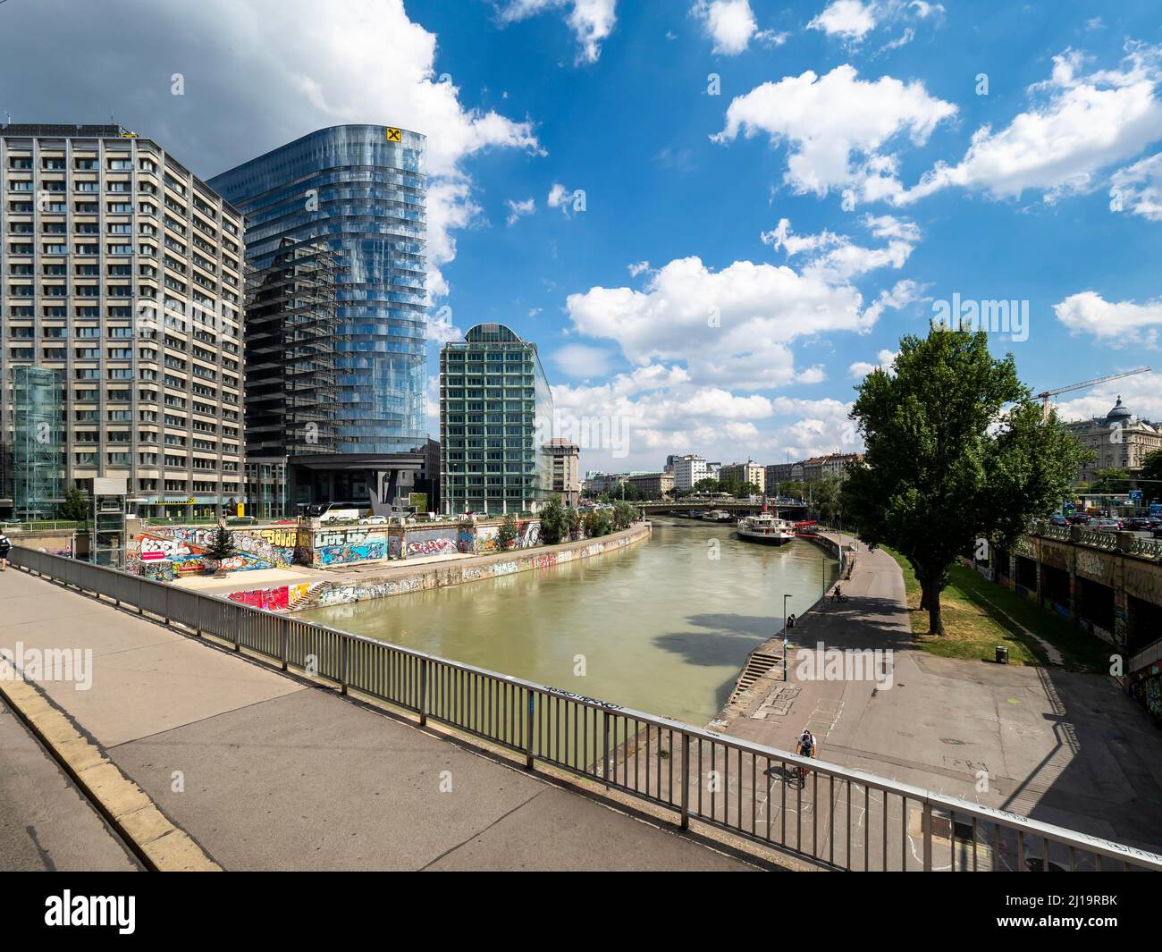 Leopoldstadt, Raiffeisenplatz, Innere Stadt, Vienna, Austria Stock Photo