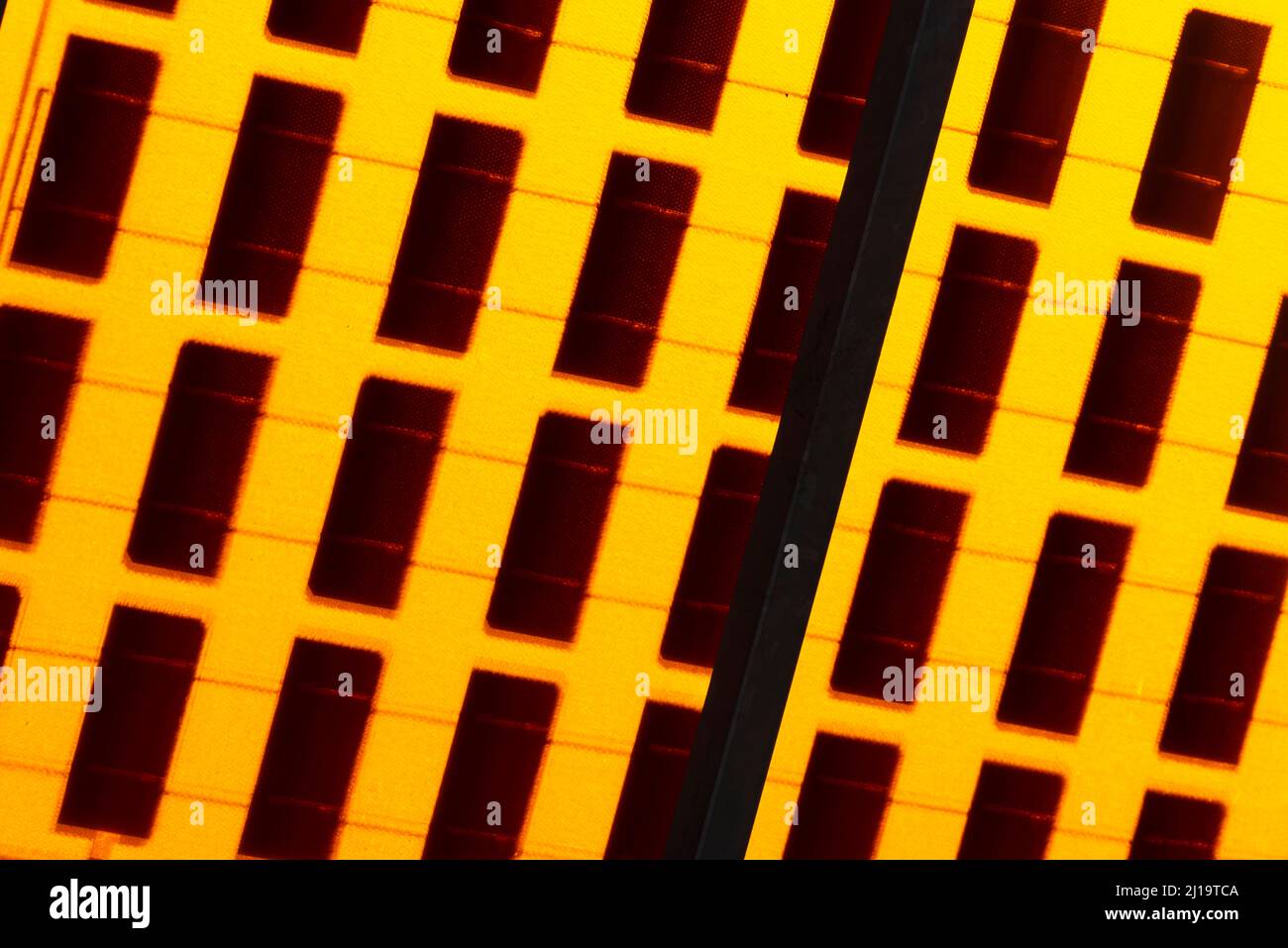 Solar cell, close-up Stock Photo