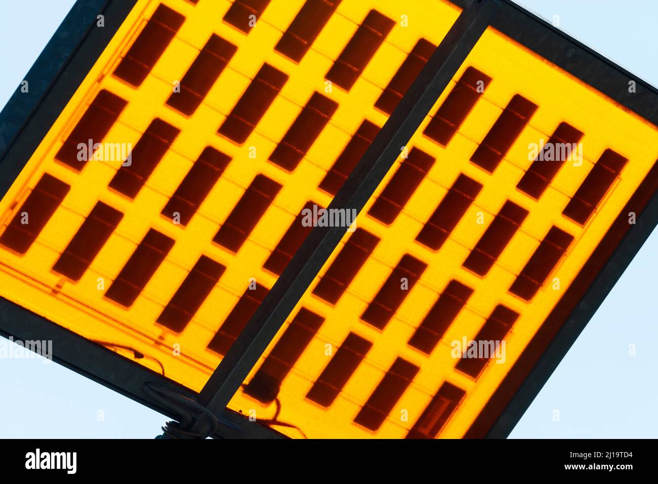 Solar cell, close-up Stock Photo