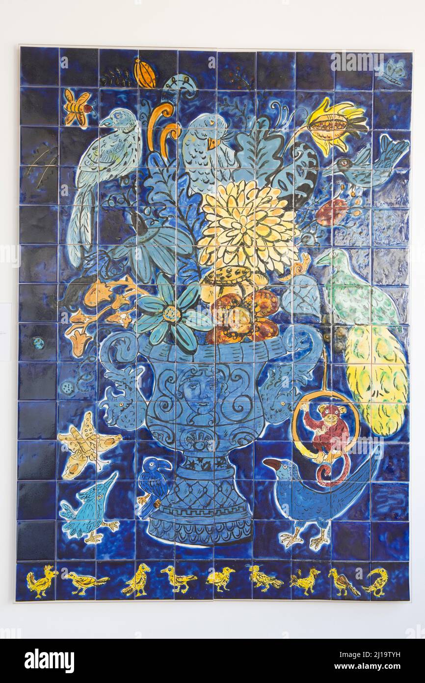 Tile paintings in the Tile Museum, Lisbon, Portugal Stock Photo Alamy